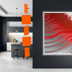 MODcast Art Mobiles + Dividers | Orange | Sultry. Elegant. Minimalist. Modern.
