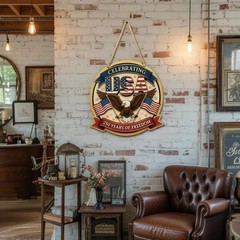 Years USA Wall Sign with Rope