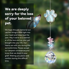 Dog Memorial Suncatcher Sympathy Gift for Pet Loss and Remembrance