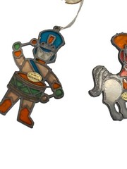 Vintage sun catchers toy soldiers Made In Hong Kong