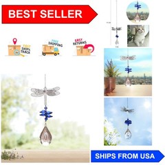 Stunning Crystal Dragonfly Suncatcher – Ideal for Windows & Christmas Trees