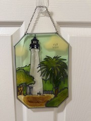 Stained Glass Sun Catcher Lighthouse 10 Inch From Key West