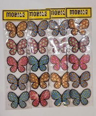 Vintage Otagiri Butterfly Mobile Blacklight UV Japan Wall Decor NOS Single Unit