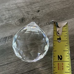 Swarovski 40mm Round Ball Sphere Crystal Clear Prism Suncatcher