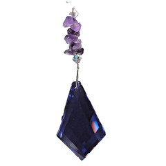 Suncatcher Lead Crystal Swarovski (EA7185) Rainbow Purple Colour Diamond Gift