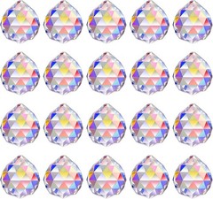 30mm/1.18″ 20pack Crystal Ball Prism Sunshine Catcher Rainbow Pendants Maker,…