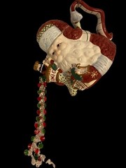 Santa Tea Pot Sun Catcher