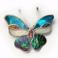 Butterfly Sun Catcher Multi-Colored Hanging
