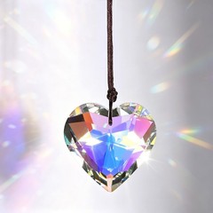 1-Pack Colorful Garden Suncatchers, Hanging Crystals for Windows [AB Finish]
