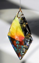 Aurora Kite Crystal Clear AB Pendant Prism Suncatcher – Choose size 63mm or 89mm