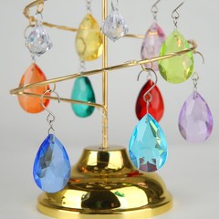 38mm Crystal Suncatcher Prism, 10pcs Multicolor Teardrop Crystals Chandeliers…
