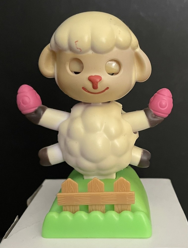 Easter Egg Spring Sheep Lamb Sun Solar Power Dancing Animal Window Decor Toy