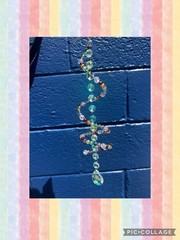 Rainbow Spiral Suncatcher Handmade