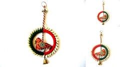 3 WHOLESALE LOT BIRD MOBILE X-MAS ORNAMENT WITH BEADS AND BELLS: 12″ SET OF 3