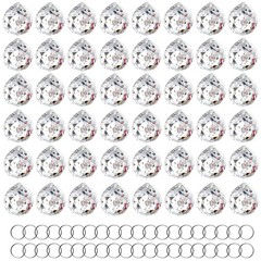 48pcs Clear Crystal Ball Prism Set – Garden Rainbow Maker