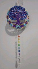 Tree of Life Diamond Painting Suncatcher Rainbow Beaded Hanging Ornament Window