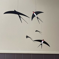 Flying Swallows Birds Nursery Baby Mobile Hanging Room Home Décor Kids Gift