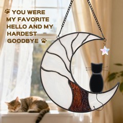 Outdoor/Indoor Moonlight Cat Lantern – Garden & Christmas Hanging Pendant