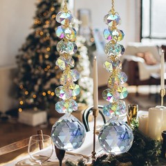 suncatchers for Windows Hanging Prism, 40mm auraro Crystal Suncatcher with Cr…