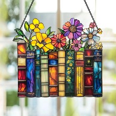 – Window Hanging Suncatcher – Crystal Clear Acrylic & Wood Sun Catcher for Ho…