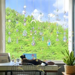 DIY Sun Catchers Kit for Adults Women, 228 Pcs Crystal Prism Suncatchers Window