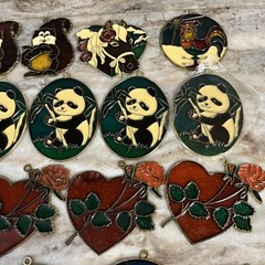 Lot of 28 Vintage Sun Catchers Hanging Window Art Mid Century MCM BOHO