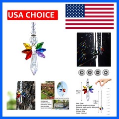 Rainbow Guardian Angel Crystal Suncatcher for Home/Car Decoration & Porch Dec…
