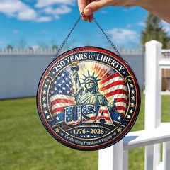 United States Years of Freedom Stained Glass Suncatcher