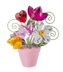 Ganz Love Blooms Posy Pots Select Pink pot or Orange pot,