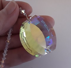 Crystal AB Energy Gate View Suncatcher made with Swarovski PLZ READ DESCRIPTION