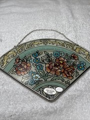 Joan Baker Fan Shaped Stained Glass Suncatcher