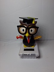Solar Powered Dancing Graduation Owl Bobble Head “Class of 2022”