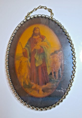 Jesus Holding A Lamb Suncatcher 5″ x 6 3/4″
