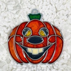 Vintage Pumpkin Jack O’ Lantern Sun Catcher Fall Decor