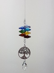 Mixed Chakra Suncatchers, wholesale crystal suncatcher gifts. Made in Australia