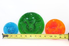 Set Of 3 VTG Holmegaard Michael Bang ~ Noah’s Ark Suncatchers ~ Studio Art Glass