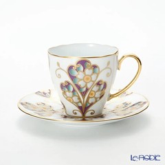 Noritake Omāju Korekushon H-771JT2403 Coffee Cup and Saucer (Mica G From Japan