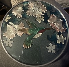 Vintage Stained Glass Hummingbird Suncatcher Leaded Frame Decor JBD 198o’s READ