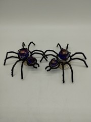 Set Of 2 Metal And Marbles Spiders Window Sun catchers Halloween