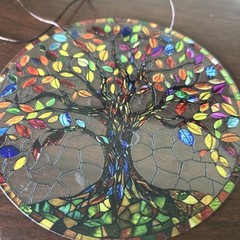 ACRYLIC Suncatcher Tree Of Life 5 9 In For Hanging In Window