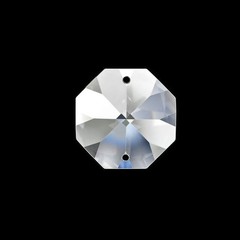 Clear Crystal Octagon Prisms (Box of 1188) 16m Asfour Crystal Wholesale #1080