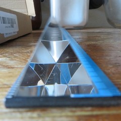 4 Pack Optical 6″ Glass Triangular Prism Teaching Light Spectrum Photography VG