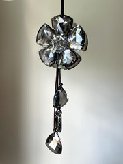Crystal Flower Sun Catcher Christmas Decor Car Mirror Charm Czech Crystal Gift