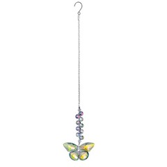 Handmade Crystal Butterfly Wind Chimes For Garden Yard Crystal Decoration