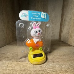 💥 Solar Dancing Bunny Solar Bobbleheads For Car Easter Rabbit Solar Powered