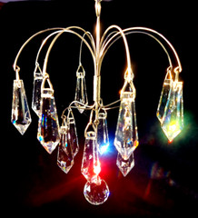 Crystal Hanging Suncatcher 38mm Asfour 5.25 x 5.75 inch Pendant Prism Rainbows