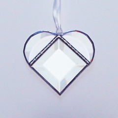 Crystal Heart Suncatcher (3½”)