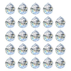 24 Pack 20mm Clear Crystal Ball Prisms Pendant Suncatcher Hanging Prism Balls