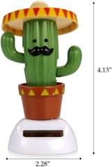 Animated Solar Toy Animal, Eye-Catching Swinging Decoration for Any Space