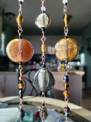 WOLF Decoration Sun Catcher Window Art Boho wood Colorful Beaded Wall Art Home